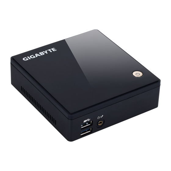 Gigabyte BRIX GB-BNIP-N100 Manuales