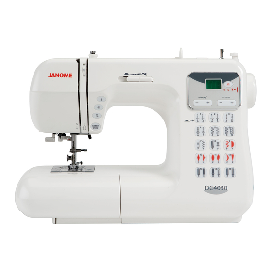 Janome DC 4030 Manual De Instrucciones
