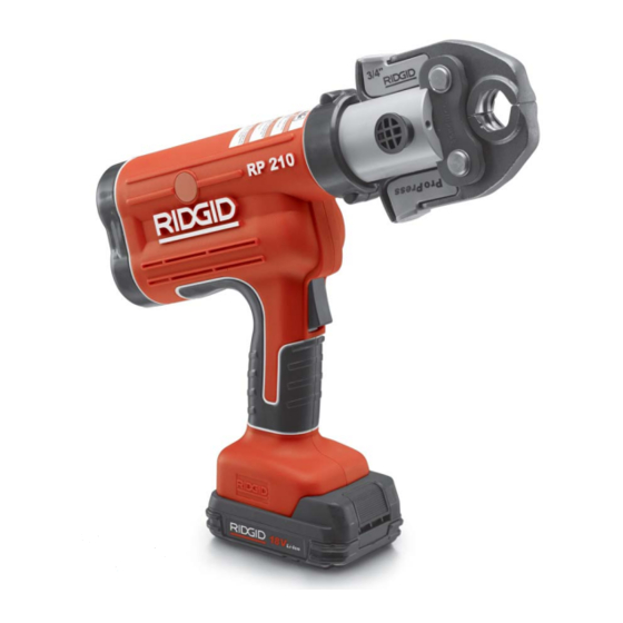 RIDGID RP 210 Manual De Instrucciones