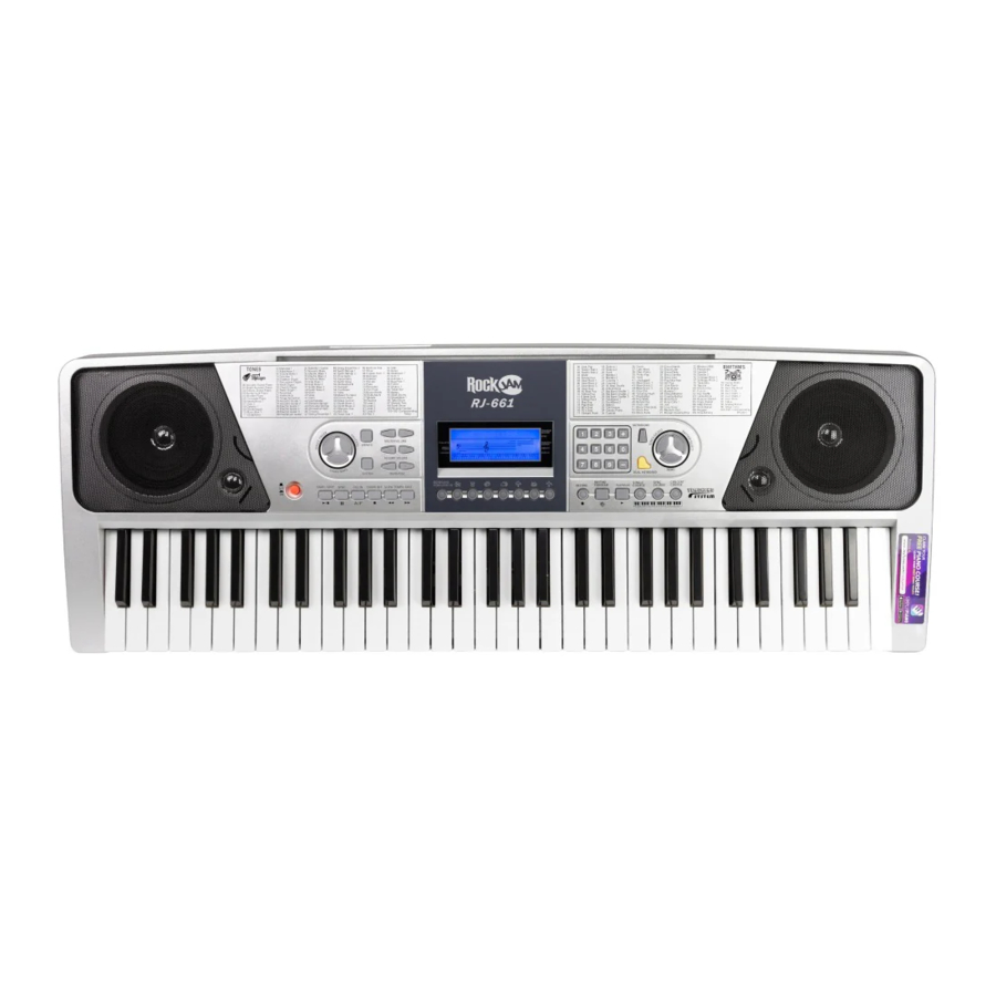 RockJam RJ-661 - Manual del teclado multifunción