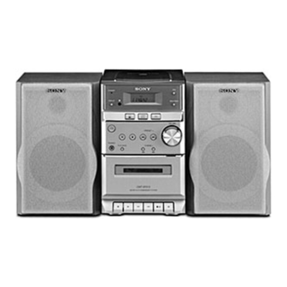 Sony CMT-EP315 Manual De Instrucciones