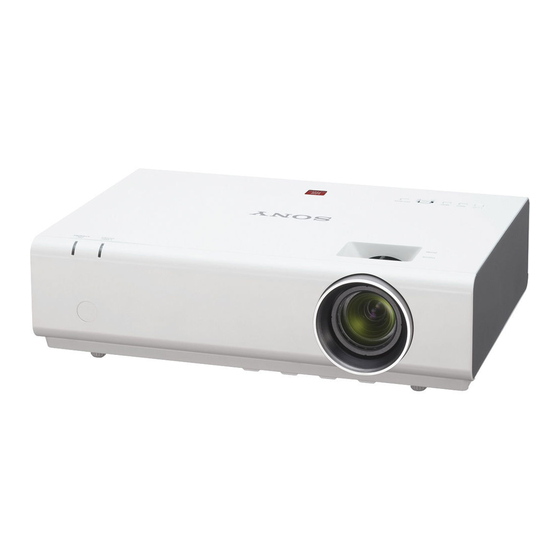 Sony VPL-EW275 Manual De Referencia Rápida