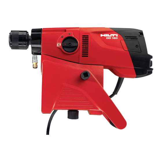 Hilti DD 160 Manual Del Usuario