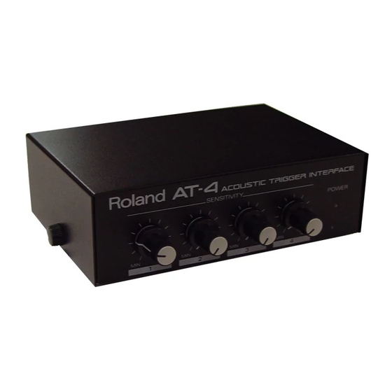 Roland AT-4 Manual Del Usuario