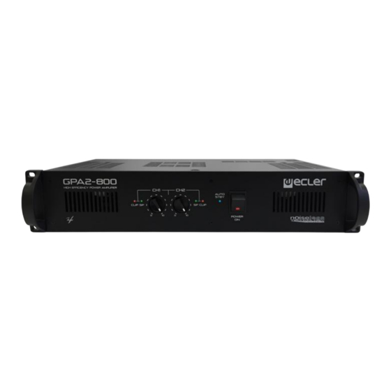 Ecler GPA Serie Manual De Usuario