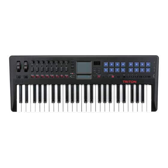 Korg TRITON taktile Manual De Usuario