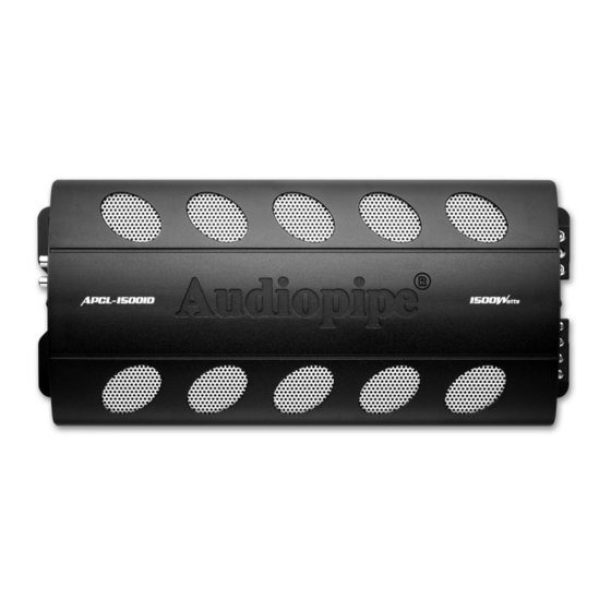 Audiopipe APCL-1000ID Manual Del Usuario