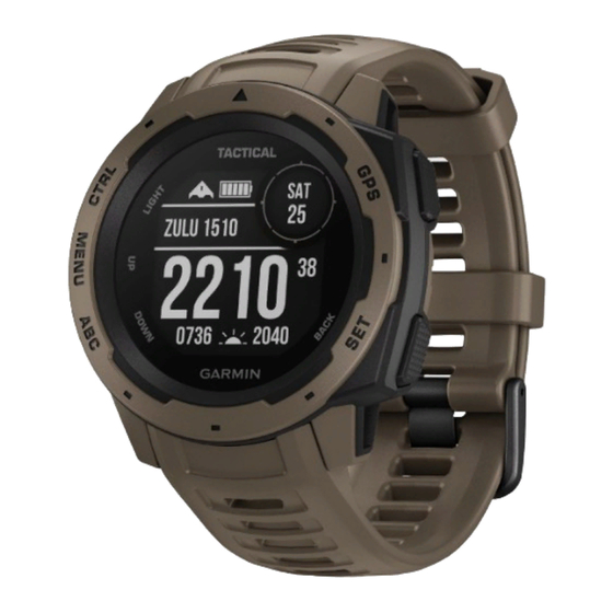 Garmin INSTINCT TACTICAL Manual Del Usuario