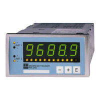 Endress+Hauser RIA250 Instrucciones De Operación