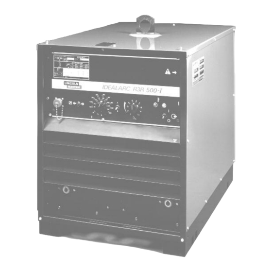 Lincoln Electric IDEALARC R3R-500-I Manual Del Operador