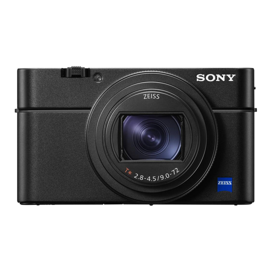 Sony DSC-RX100 Manual De Instrucciones