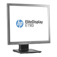 HP EliteDisplay E190i Guia Del Usuario