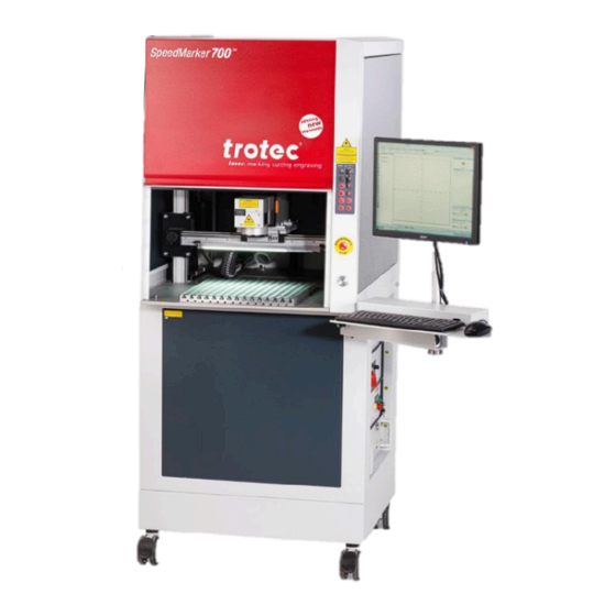Trotec SpeedMarker 700 FL Manual De Instrucciones