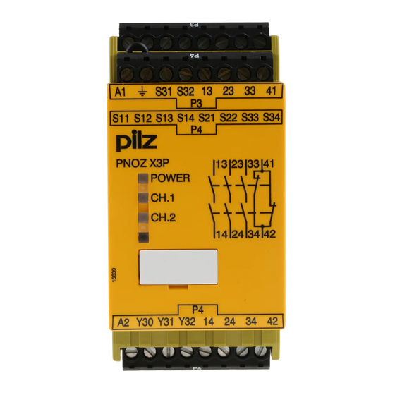 Pilz PNOZ X3P Instrucciones De Uso