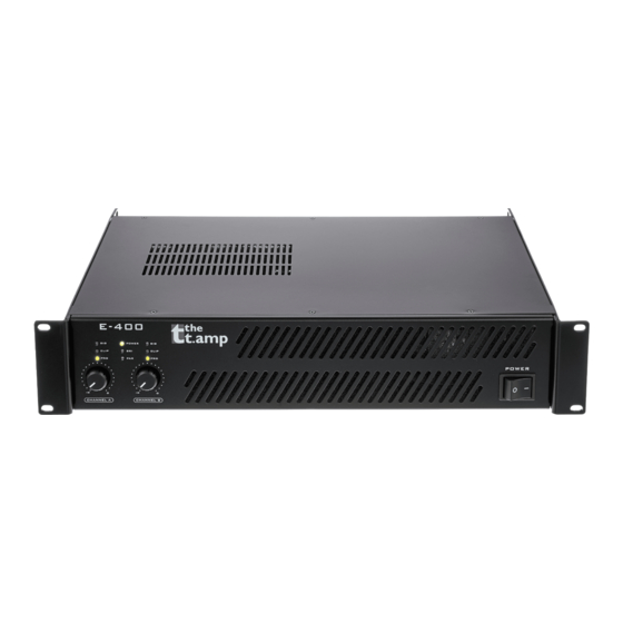 thomann The t.amp E-400 Manual De Instrucciones