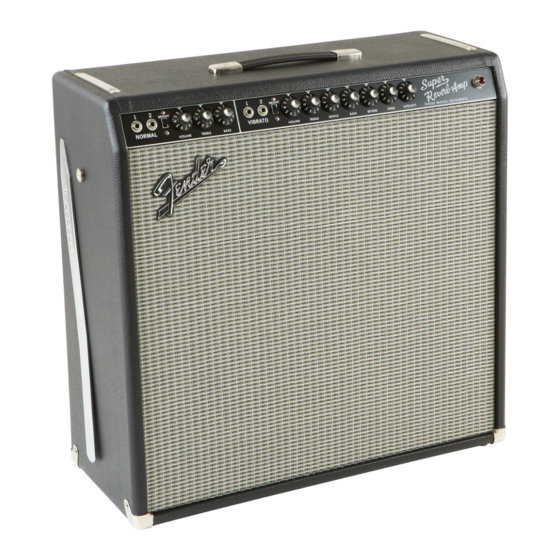 Fender '65 Super Reverb Manuales