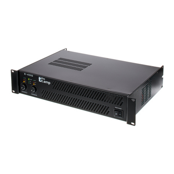 thomann the t.amp E-400 Manual De Instrucciones