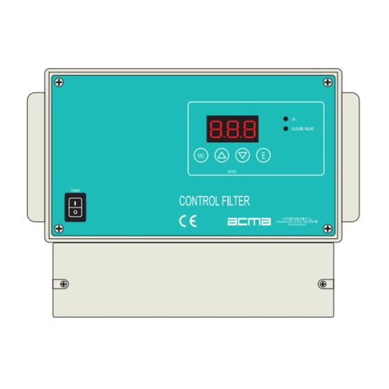 ACMA CONTROL FILTER Manuales