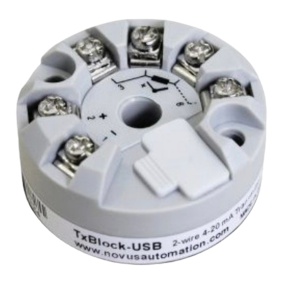 Novus TxBlock-USB Manual De Operación
