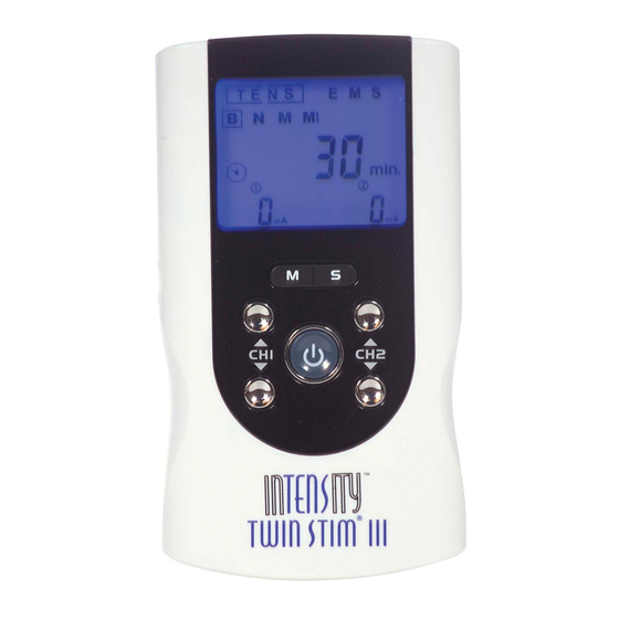 intensity TWIN STIM III Manual De Instrucciones