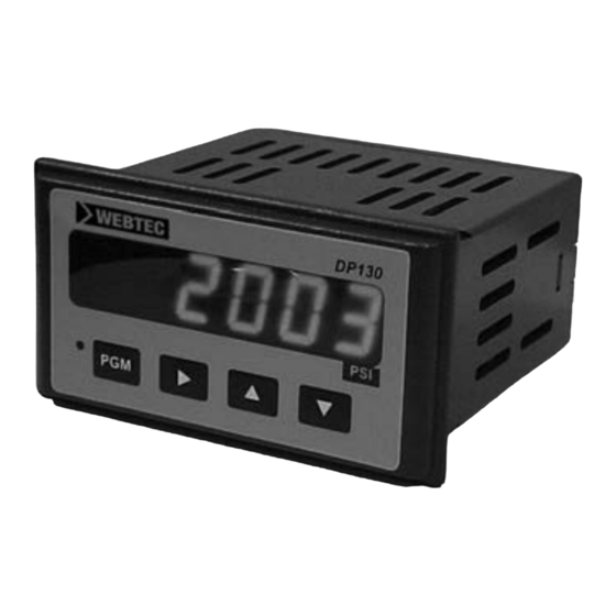 WEBTEC DP130 Manual Del Usuario