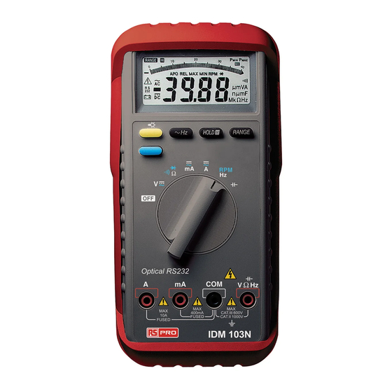 RS Pro IDM 103N Manual De Instrucciones