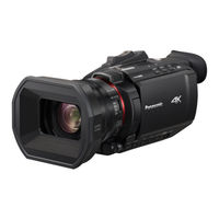 Panasonic HC-X2000 Instrucciones De Funcionamiento