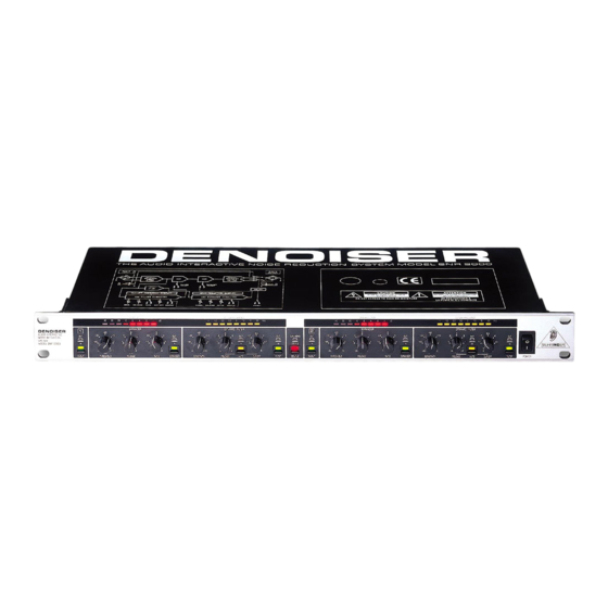Behringer DENOISER SNR2000 Instrucciones Breves