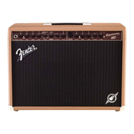 Fender Acoustasonic 150 Manuales