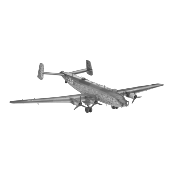 REVELL Junkers Ju 290 A-5 Seeadler Manual Del Usuario