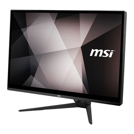 MSI PRO 22X Serie Manual Del Usuario