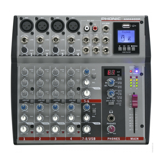 Phonic AM440DP Manuales