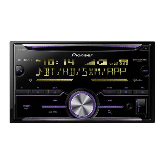 Pioneer FH-X830BHS Manual De Instrucciones