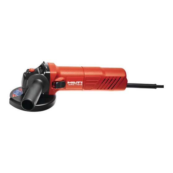 Hilti DAG 115-S Manual De Instrucciones