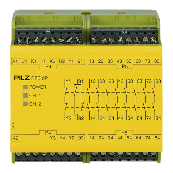 Pilz PZE 9P Manual De Instrucciones