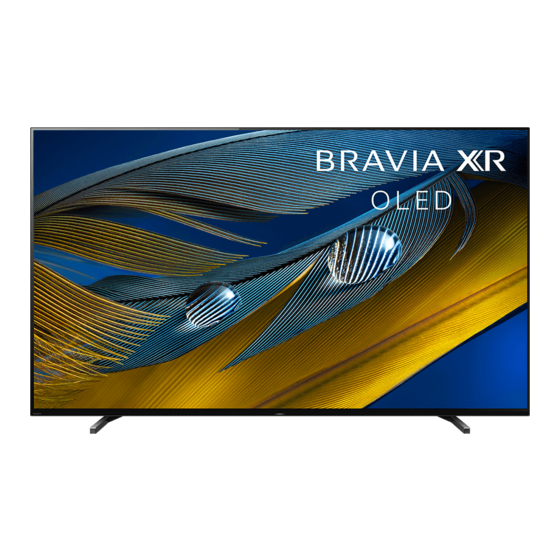 Sony BRAVIA XR-77A8K Serie Manuales