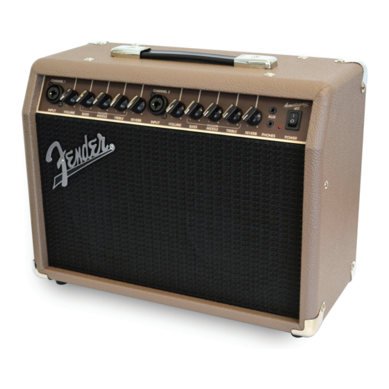 Fender Acoustasonic 40 Manuales