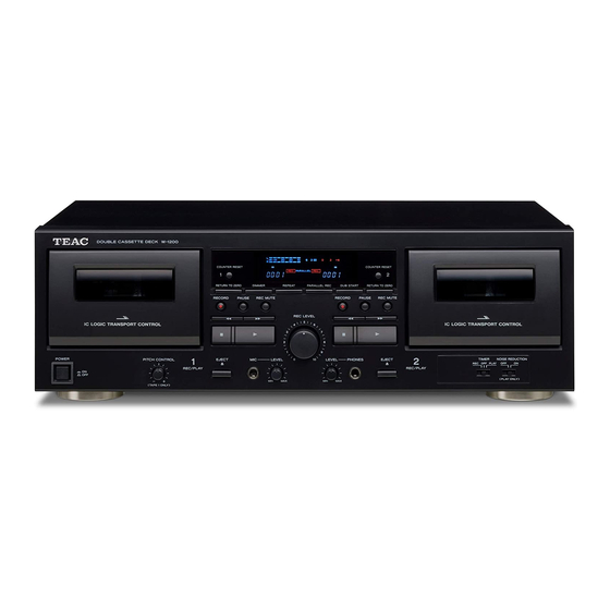 Teac W-1200 Manual Del Usuario