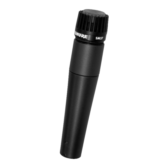 Shure SM57 Manuales