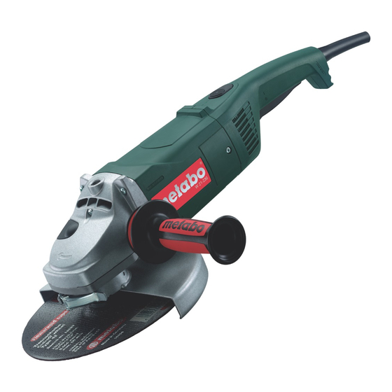 Metabo W 20-230 SP Instrucciones De Manejo