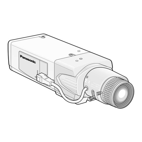 Panasonic WV-CL930 Instrucciones De Operación