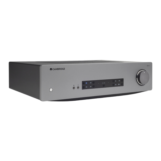 Cambridge Audio CXA61 Manual Del Usuario