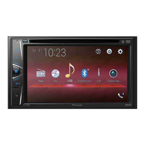 Pioneer AVH-G215BT Manuales