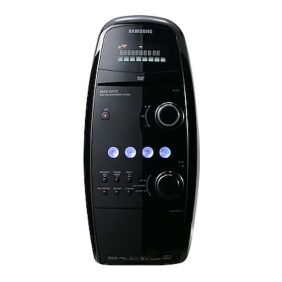 Samsung MAX-DX75 Manual De Instrucciones