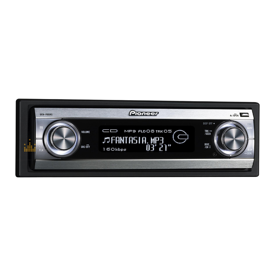 Pioneer DEH-P80RS Manual De Instrucciones