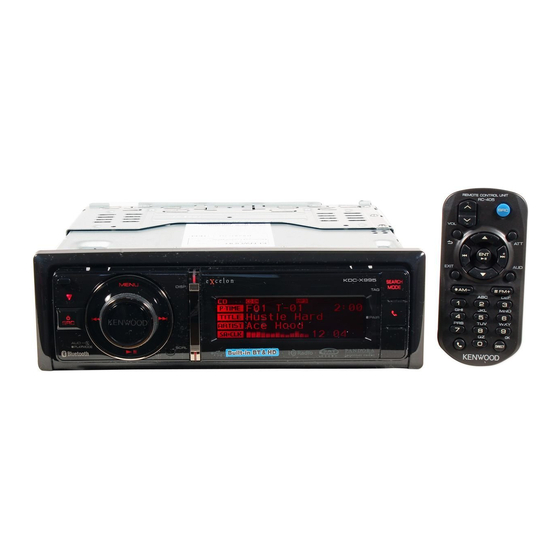 Kenwood KDC-X995 Guia De Inicio Rapido