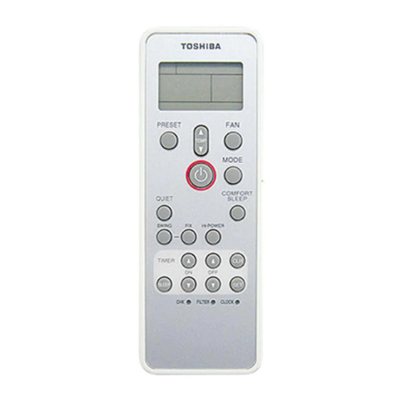 Toshiba RBC-AX32U-E Manuales