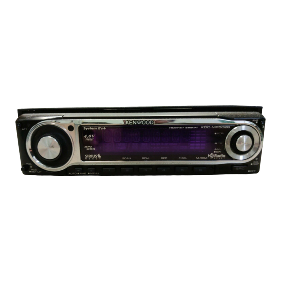 Kenwood KDC-X589 Manual De Instrucciones