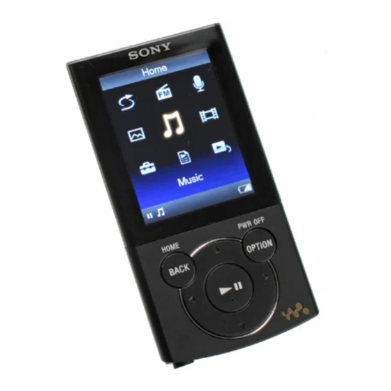 Sony WALKMAN NWZ-E443 Guia De Funcionamiento