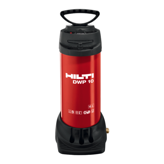 Hilti DWP 10 Manual Del Usuario